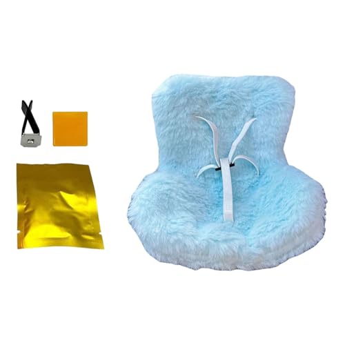 harayaa Puppensitz Ornament Pretend Play Puppe Fahrzeugsitz Auto Innendekoration Ankleiden, Blau von harayaa