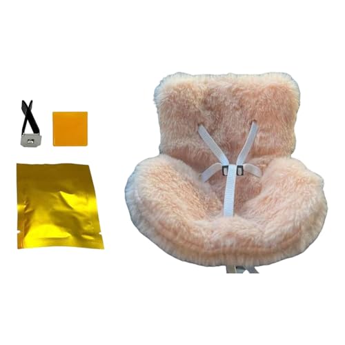 harayaa Puppensitz Ornament Pretend Play Puppe Fahrzeugsitz Auto Innendekoration Ankleiden, Hell-pink von harayaa