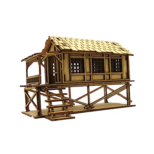 harayaa Puzzlehaus aus Holz, 1/72, Sammlung, Ornamente, Lernspielzeug, architektonische Szene für Mikrolandschaften, Sandtischdekoration, Stil b harayaa Puzzlehaus aus Holz, 1/72, Sammlung, Ornamente, Lernspielzeug, architektonische Szene für Mikrolandschaften, Sandtischdekoration, Stil b von harayaa