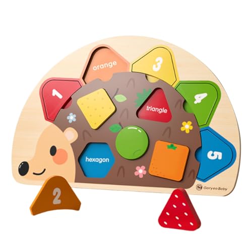 harayaa Puzzlespielzeug Verbessert Die Hand Augen Koordination. Igel Holzpuzzles, Kognitives Spielzeug für 1–3 Jährige zu Hause harayaa Puzzlespielzeug Verbessert Die Hand Augen Koordination. Igel Holzpuzzles, Kognitives Spielzeug für 1–3 Jährige zu Hause von harayaa