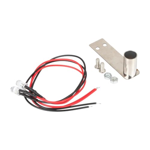 harayaa RC -Auto -Auspuffrohr -Abgabedrohr -LED 1:10 Skala DIY -Zubehör für Modell, Einzelloch von harayaa