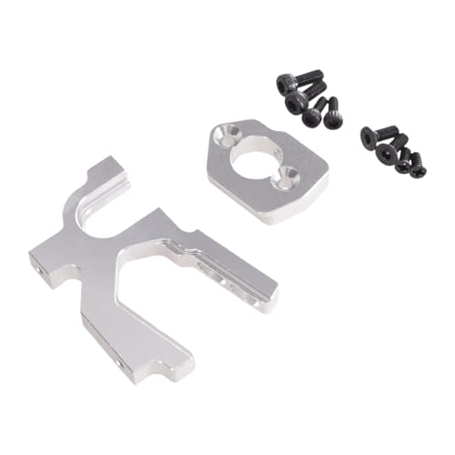 harayaa RC -Auto Motorhalterung Ersatzteile RC -Zubehör mit Schraube für 1/12 124019 1/14 144001 144010, Silber von harayaa
