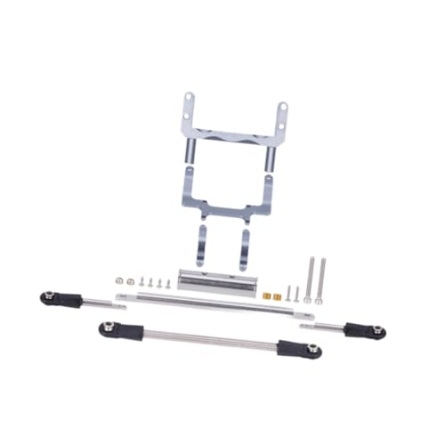 harayaa RC -Auto Servo -Halterung Metallachse Servo Basisständer 1:10 Sacle Car Leicht zu montieren servo Montage mit Lenkverbindungsstange, Grau harayaa RC -Auto Servo -Halterung Metallachse Servo Basisständer 1:10 Sacle Car Leicht zu montieren servo Montage mit Lenkverbindungsstange, Grau von harayaa