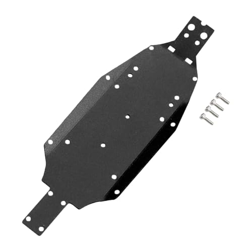 harayaa RC-Car-Chassisplatte, RC-Modellfahrzeugteile, ersetzt einfache Installation, robuste Chassis-Unterfahrschutzplatte für Los00007 1/24 Truck, Schwarz von harayaa