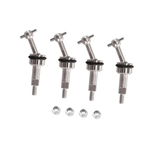 harayaa RC Car Drive Wellen Antriebswelle Universal Professional High Performance erweiterte Metall CVD RC Car Reparaturkit für P929 P939, 4 Stück von harayaa