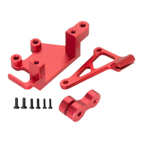 harayaa RC Motorcycle Lenkung Servohalterung Arm RC Bike Austausch professioneller Lenksservo-Berg für 1/4 -, Rot von harayaa