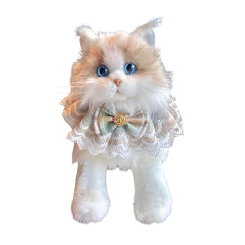 harayaa Ragdoll Katze Stofftier, Plüschpuppe für Katzenliebhaber als Geschenk, Katze Khaki Schal harayaa Ragdoll Katze Stofftier, Plüschpuppe für Katzenliebhaber als Geschenk, Katze Khaki Schal von harayaa