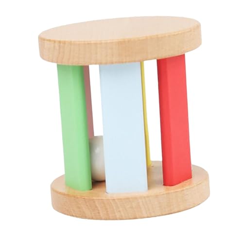 harayaa Rassel Rollenrassel Farbsortierwerk Montessori Holzspielzeug Rassel mit Glocke für Baby Jungen Mädchen harayaa Rassel Rollenrassel Farbsortierwerk Montessori Holzspielzeug Rassel mit Glocke für Baby Jungen Mädchen von harayaa