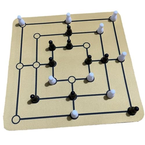 harayaa Schachbrettspiel Set, Klassisches Logisches Strategiespiel für Party, Reisen, Camping von harayaa