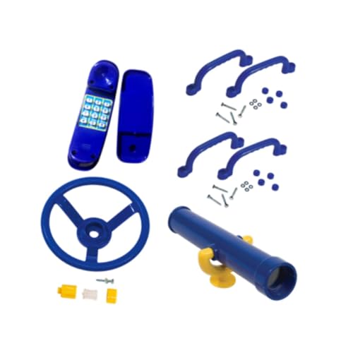 harayaa Schaukelzubehör für Kinder, Spielset Im Freien, Piratenschiff Elemente für Den Garten, Blau von harayaa