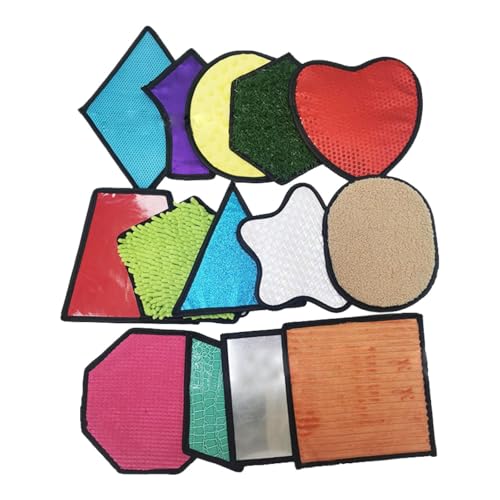 harayaa Sensorische Matten, Sensorisches Spielzeug Set, Tragbare Sensorische Fliesen, Sensorische Pads, Sensorische Wände, Panel für Jungen Und Mädchen, 14 Stück von harayaa