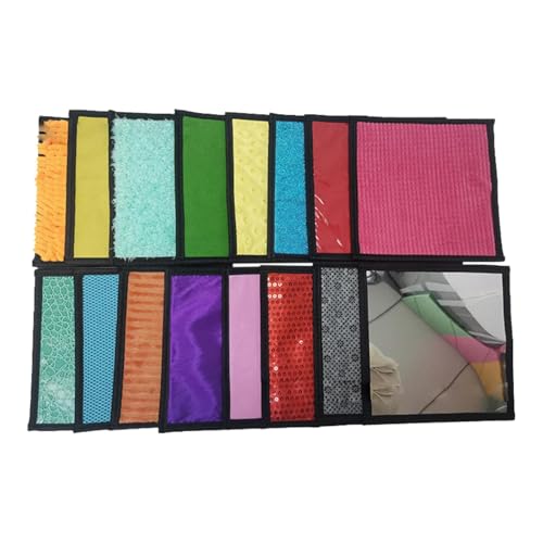 harayaa Sensorische Matten, Sensorisches Spielzeug Set, Tragbare Sensorische Fliesen, Sensorische Pads, Sensorische Wände, Panel für Jungen Und Mädchen, 16 Stück von harayaa