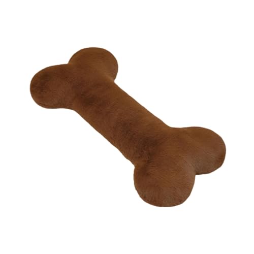 harayaa Simulieren Knochenform Plüschspielzeug Weiche Plüschpuppe Knochenform Plüschkissen Gefülltes Puppenanhänger für Kinderfamiliengeschenke, Kaffee 70 cm von harayaa