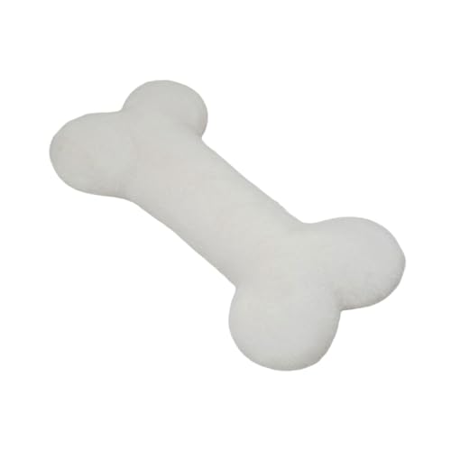 harayaa Simulieren Knochenform Plüschspielzeug Weiche Plüschpuppe Knochenform Plüschkissen Gefülltes Puppenanhänger für Kinderfamiliengeschenke, Weiß 35cm von harayaa