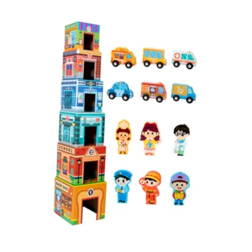 harayaa Sortier- und Stapelspielzeug für Kleinkinder, Bausteine-Spiel für Kinder, Bausteine, Lernspielzeug für Kinder harayaa Sortier- und Stapelspielzeug für Kleinkinder, Bausteine-Spiel für Kinder, Bausteine, Lernspielzeug für Kinder von harayaa