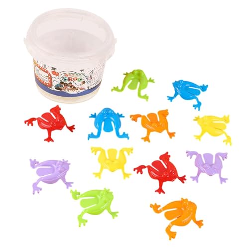 harayaa Springendes Froschspielzeug mit Eimer, Fingerdruck, Lustiges Springendes Froschspielzeug, Lustiges Partyzubehör, Geschenk, 13 Stück harayaa Springendes Froschspielzeug mit Eimer, Fingerdruck, Lustiges Springendes Froschspielzeug, Lustiges Partyzubehör, Geschenk, 13 Stück von harayaa