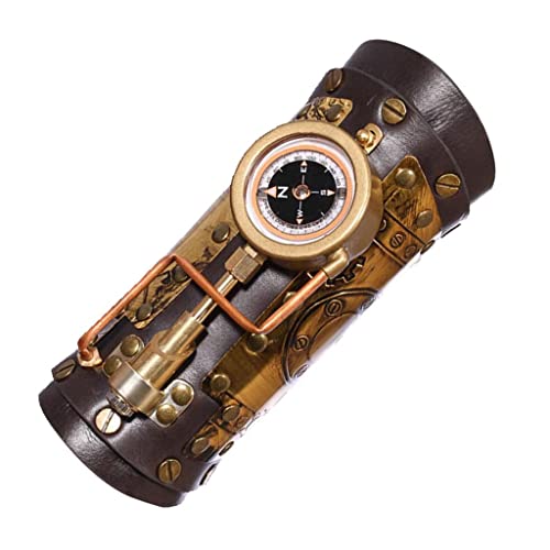 harayaa Steampunk Armmanschette Handgelenkschutz mit Kompass Rüstung Gear Armschiene für Punk Cosplay Rave von harayaa