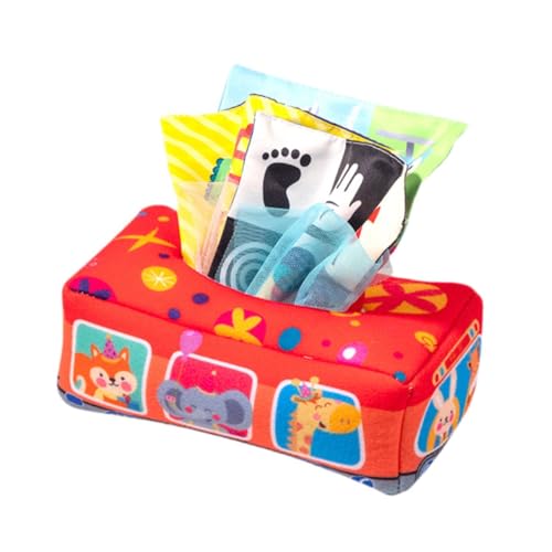 harayaa Taschentuchbox für Säuglinge, kontrastreiches Babyspielzeug, sensorisches Spielzeug mit Knistergeräuschen, für 3 6 9 12 Monate harayaa Taschentuchbox für Säuglinge, kontrastreiches Babyspielzeug, sensorisches Spielzeug mit Knistergeräuschen, für 3 6 9 12 Monate von harayaa