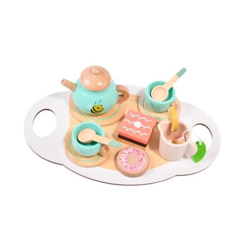harayaa Teeparty Set Aus Holz, Rollenspiel für Kinder Im Alter von 3 bis 5 Jahren, Mädchen Und Jungen harayaa Teeparty Set Aus Holz, Rollenspiel für Kinder Im Alter von 3 bis 5 Jahren, Mädchen Und Jungen von harayaa