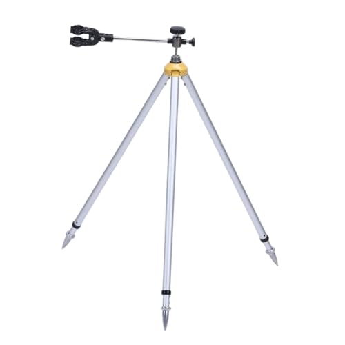 harayaa Totalstation Centeringrod Stativ Stabilisator Ständer Unterstützung Unterstützung Halterung, Schwarzer Clip, 80 bis 124 cm von harayaa