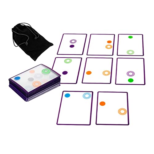 harayaa Überlappendes Kartenspiel Swish Toy Set Spatial Al Thinking Eltern Kind Interaktionsspielzeug für Die Familie, Schwarz Lila von harayaa