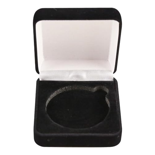 harayaa Velvet Presentation Display Box Gedenkmünzhalter, Schwarz von harayaa