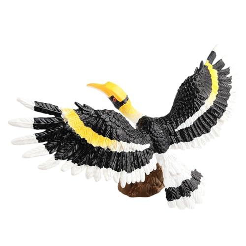 harayaa Vogelfigur, Mini-Kunstvögel, Gartenornamente, lebensechter Vogel für den Feengarten, Zuhause, Breiten Sie die Flügel aus von harayaa