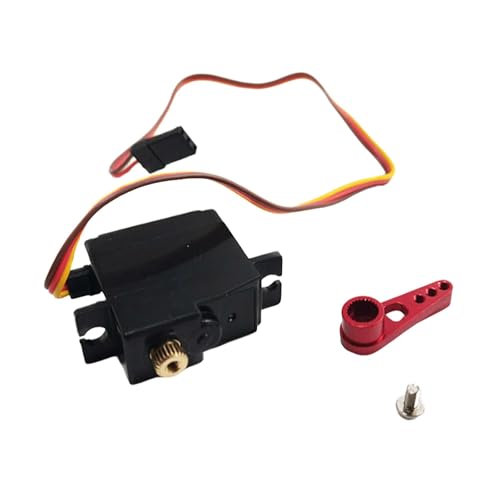 harayaa Vollmetallgetriebe-Ersatzfahrzeugzubehör mit Arm-Upgrade für MN78 MN82 1/12 RC-Auto RC-Crawler-Modell DIY, Roter Arm von harayaa