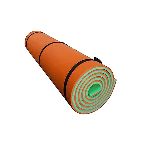 harayaa Wasser Schwimmende Matte Liege Float Nicht Aufblasbare Kissen Pool Schwimmendes Floß Outdoor Raft, Orange Grün von harayaa