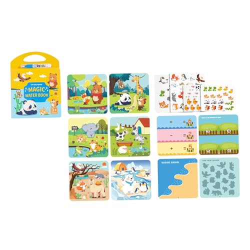 harayaa Wassermalerei Album, Wasser Doodle Entwicklungsspielzeug, Zeichentablett, Früherziehung für Lernaktivitäten Im Vorschulalter, Tier harayaa Wassermalerei Album, Wasser Doodle Entwicklungsspielzeug, Zeichentablett, Früherziehung für Lernaktivitäten Im Vorschulalter, Tier von harayaa