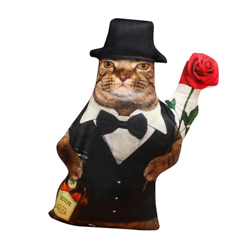 harayaa Weiche Plüschspielzeug 3D Simulation Katzenplüschspielzeug Kissen Kätzchen Puppe für Jungen Mädchen, Style B von harayaa