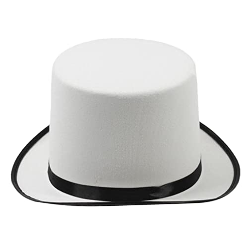 harayaa White Formale Kostüm Zylinder Hut Party Fedora von harayaa