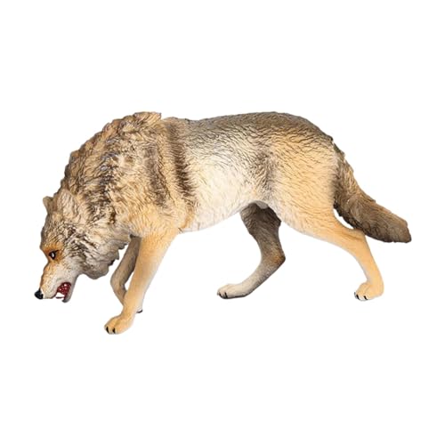 harayaa Wolf Figurine Simulation Wildlife Tier Statue Wolf Spielset Modell für Geburtstag Geschenke von harayaa