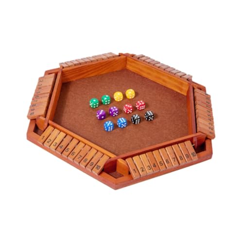 harayaa Würfelspiel für 6 Personen, Holzbrett Und Lernspiel für Tischaktivitäten, Braun harayaa Würfelspiel für 6 Personen, Holzbrett Und Lernspiel für Tischaktivitäten, Braun von harayaa