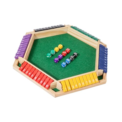 harayaa Würfelspiel für 6 Personen, Holzbrett Und Lernspiel für Tischaktivitäten, Multi harayaa Würfelspiel für 6 Personen, Holzbrett Und Lernspiel für Tischaktivitäten, Multi von harayaa
