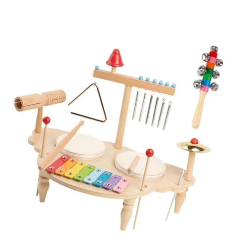 harayaa Xylophon-Schlagzeug-Set, musikalisches Starter-Spielzeug für Kinder, Kinder-Schlagzeug-Set, Handpercussion für Geburtstage harayaa Xylophon-Schlagzeug-Set, musikalisches Starter-Spielzeug für Kinder, Kinder-Schlagzeug-Set, Handpercussion für Geburtstage von harayaa