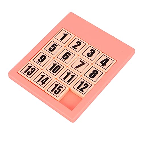 harayaa Zahlenpuzzle mit 15, Digitales Puzzle, Tragbar, Denksportaufgaben, Mathe Puzzle für Spiele, ROSA von harayaa