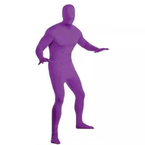 Unsichtbarer Morph-Anzug, Party-Kostüm, Kleid, Ganzkörperkleid, für Damen und Herren, Spandex, Lila, 190 cm Unsichtbarer Morph-Anzug, Party-Kostüm, Kleid, Ganzkörperkleid, für Damen und Herren, Spandex, Lila, 190 cm von hardinox