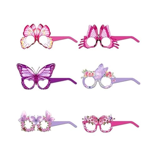 hardinox Schmetterling Party Geschenke, Schmetterling Party Dekorationen, Schmetterling Papier Brille, Schmetterling Party Foto Requisiten, Geburtstag Party Supplies, Kinder und Erwachsene Szene von hardinox