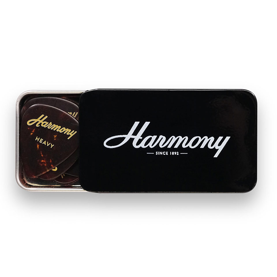 Harmony Celluloid Tortoise Heavy 12 Stück Tin Box Plektrum Harmony Celluloid Tortoise Heavy 12 Stück Tin Box Plektrum von harmony