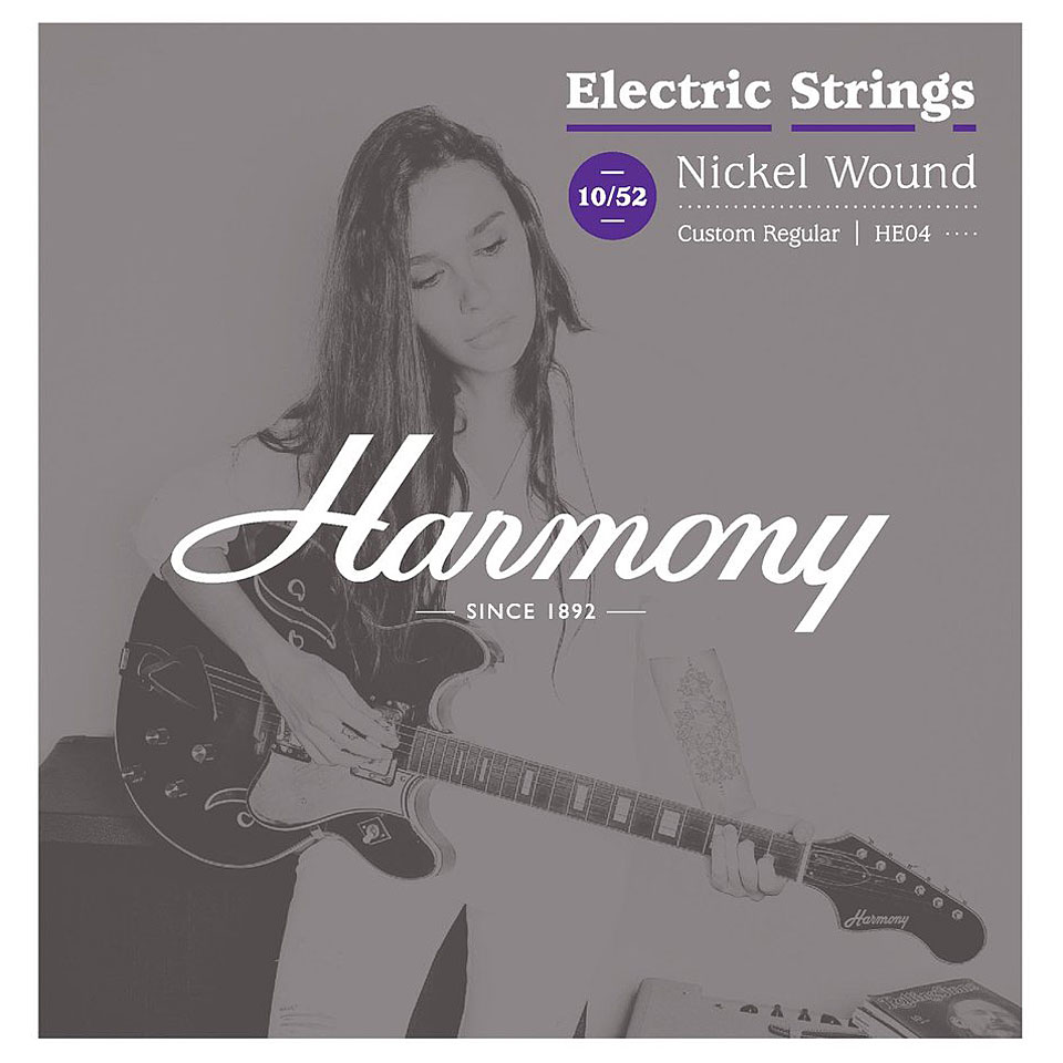 Harmony HE04 Nickel Custom Regular 010-052 Saiten E-Gitarre Harmony HE04 Nickel Custom Regular 010-052 Saiten E-Gitarre von harmony