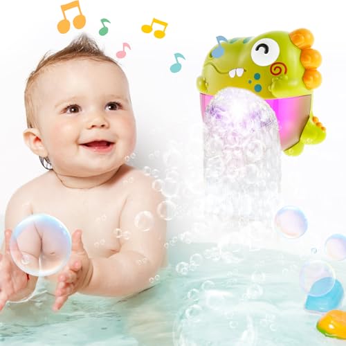 Harupink Badewannenspielzeug ab 1 2 3 4 5 Jahre,Schaummaschine Badewanne mit Musik und LED,Badespielzeug Bubble Leuchtende Dinosaurier für Kleinkinder,Badewannen Spielzeug für Jungen und Mädchen Harupink Badewannenspielzeug ab 1 2 3 4 5 Jahre,Schaummaschine Badewanne mit Musik und LED,Badespielzeug Bubble Leuchtende Dinosaurier für Kleinkinder,Badewannen Spielzeug für Jungen und Mädchen von harupink