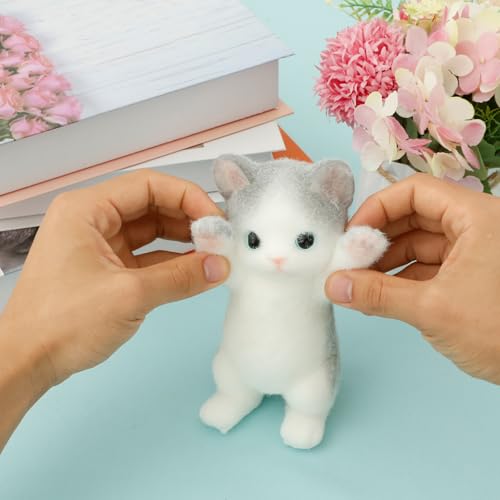 Harupink Taba Squishy Cat,Fufu Squishy Toy,Süße Spielzeug Kätzchen Stressspielzeug,Anti Stress Katze Toy,Soft Squeeze Kätzchen Toys Für Mädchen Und Jungen Zum Entspannen(Kurzhaar) von harupink