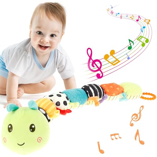 harupink Baby Spielzeug 0 3 6 Monate Raupe Musikspielzeug,5 in 1Montessori Sensorik Spielzeug Baby Geschenk Mädchen Musikalisches Plüschtier mit Rassel,Beißring und Größe messung,Geschenk zur Geburt harupink Baby Spielzeug 0 3 6 Monate Raupe Musikspielzeug,5 in 1Montessori Sensorik Spielzeug Baby Geschenk Mädchen Musikalisches Plüschtier mit Rassel,Beißring und Größe messung,Geschenk zur Geburt von harupink