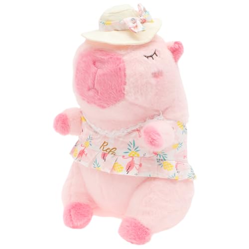 harupink Capybara Kuscheltier,30cm Niedliche Capybara Plüschtier mit Schwimmring oder Rosa Badeanzug,Weich Sicher Spielzeug Stofftier Plushie Stofftier Geschenk für Kinder Jungen Mädchen(Rosa) von harupink