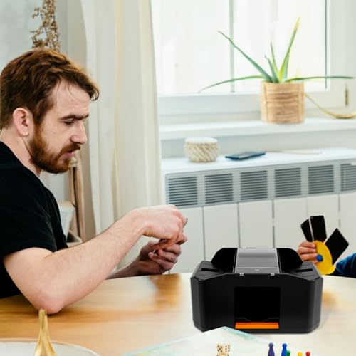 harupink Kartenmischmaschine Elektrische,Geräuscharmer und USB wiederaufladbarer 2000mAh Kartenmischer für 2 Decks,kartenmischgerät für Kartenspiele,Texas Hold'em,Poker,Heimkartenspiele,Blackjack harupink Kartenmischmaschine Elektrische,Geräuscharmer und USB wiederaufladbarer 2000mAh Kartenmischer für 2 Decks,kartenmischgerät für Kartenspiele,Texas Hold'em,Poker,Heimkartenspiele,Blackjack von harupink