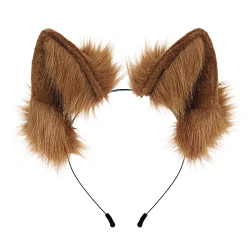 hbbhml Handgemachte Wolf Haarreif Fuchsohren Stirnband Haarnadel niedlich Plüsch Haarschmuck Halloween Kostüm Anime Cosplay Fasching Party hbbhml Handgemachte Wolf Haarreif Fuchsohren Stirnband Haarnadel niedlich Plüsch Haarschmuck Halloween Kostüm Anime Cosplay Fasching Party von hbbhml