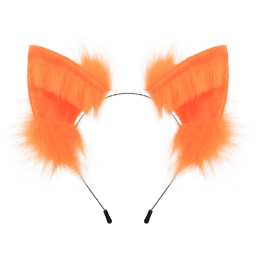 hbbhml Kunstfell Furry Fox Wolf Katzenohren Kopfbedeckung Cosplay Kostüm Kopf Zubehör für Halloween Weihnachten Karneval Party Geschenk hbbhml Kunstfell Furry Fox Wolf Katzenohren Kopfbedeckung Cosplay Kostüm Kopf Zubehör für Halloween Weihnachten Karneval Party Geschenk von hbbhml