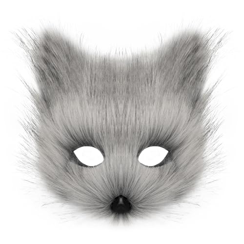 hbbhml Fuchs Katze Maske Kunstfell Cosplay Maskenball Maskenball Weihnachten Halloween Karneval hbbhml Fuchs Katze Maske Kunstfell Cosplay Maskenball Maskenball Weihnachten Halloween Karneval von hbbhml