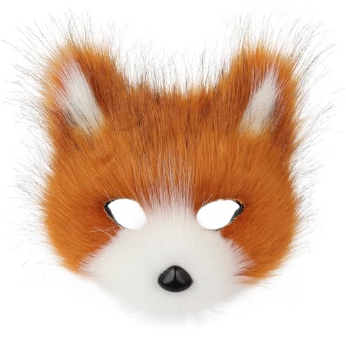 hbbhml Tier Fuchs Wolf Maske Halloween Party Cosplay Kostüme Requisiten Plüsch Katze Halbes Gesicht Masken Karneval Weihnachten Maskerade hbbhml Tier Fuchs Wolf Maske Halloween Party Cosplay Kostüme Requisiten Plüsch Katze Halbes Gesicht Masken Karneval Weihnachten Maskerade von hbbhml